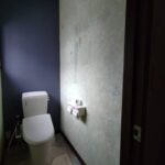 before
トイレ側
水漏れで壁の至るとこにシミが