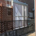after
洗濯物などが見えないように目隠しパネルを採用