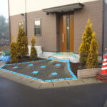 Before　（新築時、アプローチ工事中)