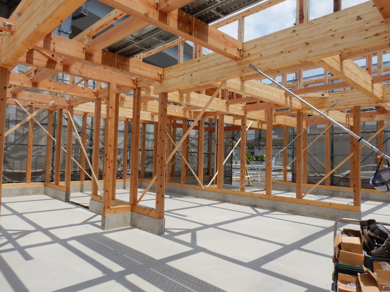 建築施工中