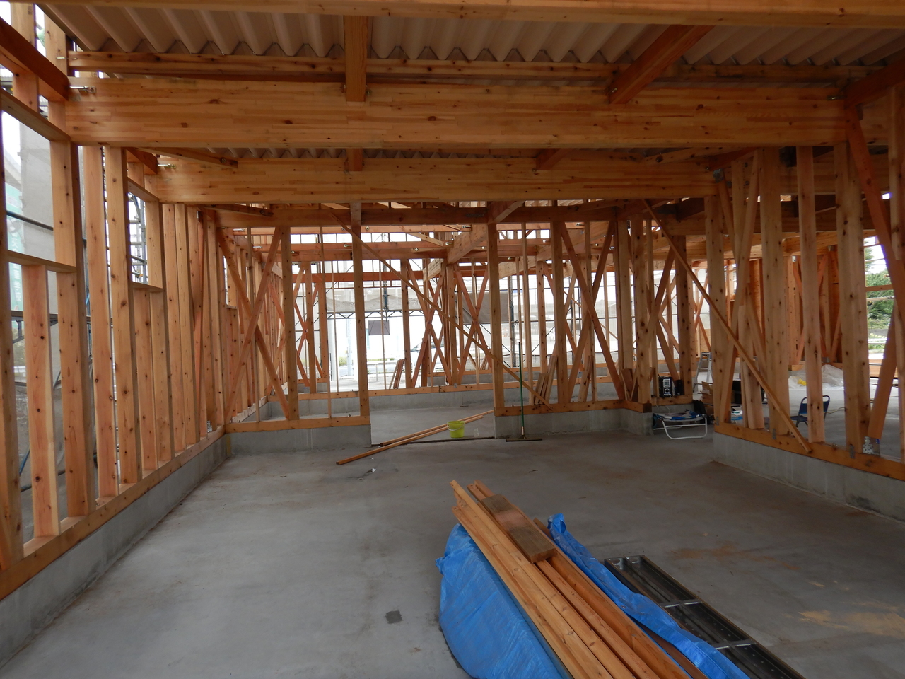 建築施工中