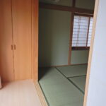 after　縁側の床板を張替え、敷居も交換