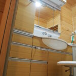 after
ばっちり納まりました。
もともと、洗面室を広めに作っていたので、作業も楽ちんスムーズに仕上がりました。